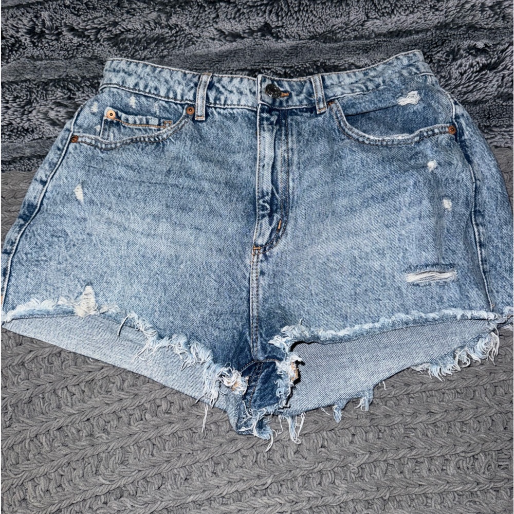 garage mom jean shorts